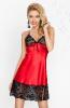 Red and blackmid length nightie