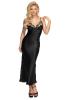 black satin and lace nightgown