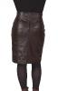 lambskin leather skirt