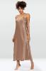 Bronze long satin nightgown