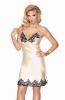ivory satin and lace nightie