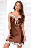 brown satin and lace nightie