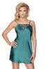 green satin and lace nightie
