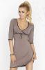 viscose and lace mocca nightie