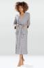 long luxurious gray cotton negligee