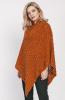 woman ginger poncho