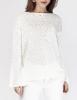 white knitted pullover