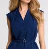 navy blue chic dress