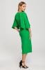 green sheath dress