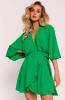 chic green wrap dress