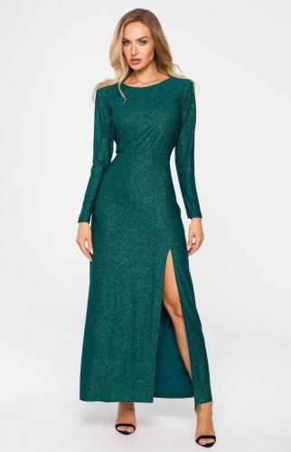 green evening gown