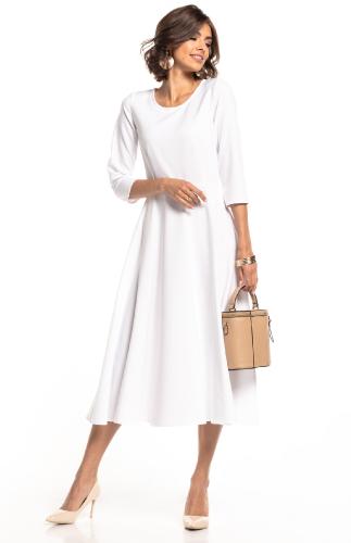 robe évasée blanche